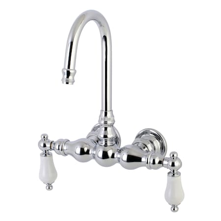 Wall-Mount Clawfoot Tub Faucet, Polished Chrome, Tub Wall Mount MPN:AE6T1