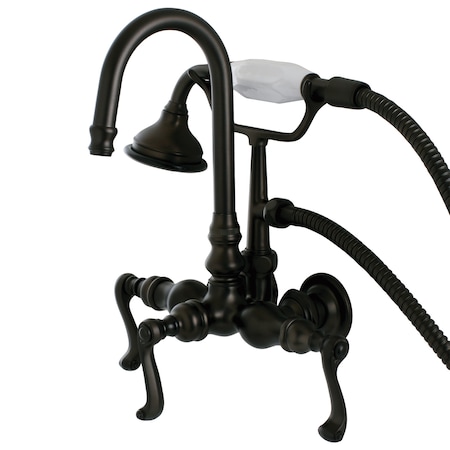 Wall-Mount Clawfoot Tub Faucet, Oil Rubbed Bronze, Tub Wall Mount MPN:AE7T5FL