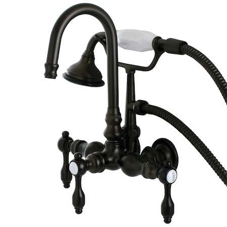 Wall-Mount Clawfoot Tub Faucet, Oil Rubbed Bronze, Tub Wall Mount MPN:AE7T5TAL