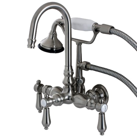 Wall-Mount Clawfoot Tub Faucet, Brushed Nickel, Tub Wall Mount MPN:AE7T8BAL
