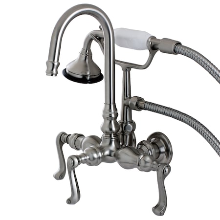 Wall-Mount Clawfoot Tub Faucet, Brushed Nickel, Tub Wall Mount MPN:AE7T8FL