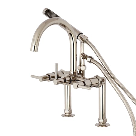 Deck-Mount Clawfoot Tub Faucet, Polished Nickel, Deck Mount MPN:AE8106DL