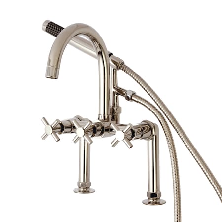 Deck-Mount Clawfoot Tub Faucet, Polished Nickel, Deck Mount MPN:AE8106DX
