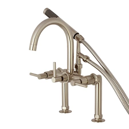 Deck-Mount Clawfoot Tub Faucet, Brushed Nickel, Deck Mount MPN:AE8108DL