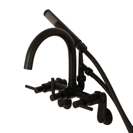 Wall-Mount Clawfoot Tub Faucet, Matte Black, Tub Wall Mount MPN:AE8150DL