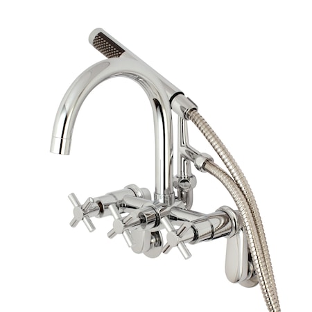 Wall-Mount Clawfoot Tub Faucet, Polished Chrome, Tub Wall Mount MPN:AE8151DX