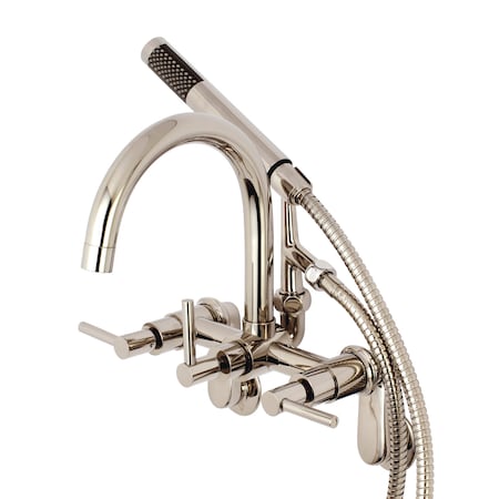 Wall-Mount Clawfoot Tub Faucet, Polished Nickel, Tub Wall Mount MPN:AE8156DL