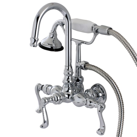 Wall-Mount Clawfoot Tub Faucet, Polished Chrome, Tub Wall Mount MPN:AE8T1FL