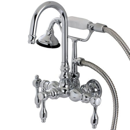 Wall-Mount Clawfoot Tub Faucet, Polished Chrome, Tub Wall Mount MPN:AE8T1TAL