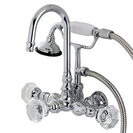 Wall-Mount Clawfoot Tub Faucet, Polished Chrome, Tub Wall Mount MPN:AE8T1WCL