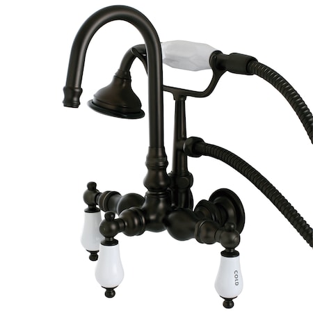 Wall-Mount Clawfoot Tub Faucet, Oil Rubbed Bronze, Tub Wall Mount MPN:AE9T5