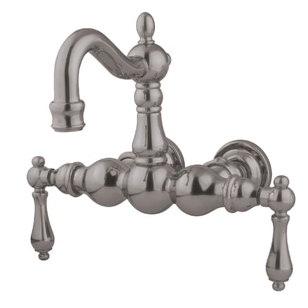Wall-Mount Clawfoot Tub Faucet, Brushed Nickel, Tub Wall Mount MPN:CC1001T8