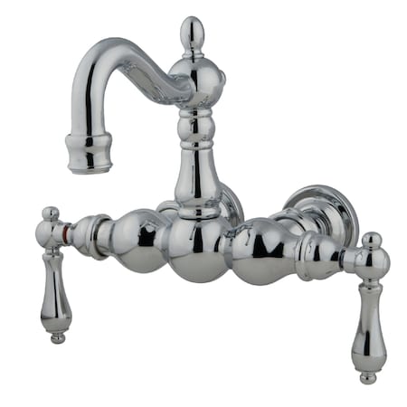 Wall-Mount Clawfoot Tub Faucet, Polished Chrome, Tub Wall Mount MPN:CC1002T1