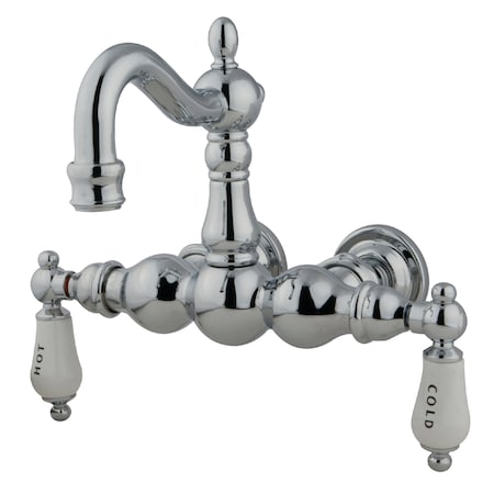 Wall-Mount Clawfoot Tub Faucet, Polished Chrome, Tub Wall Mount MPN:CC1004T1