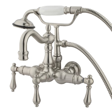 Wall-Mount Clawfoot Tub Faucet, Brushed Nickel, Tub Wall Mount MPN:CC1007T8