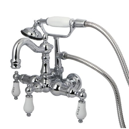 Wall-Mount Clawfoot Tub Faucet, Polished Chrome, Tub Wall Mount MPN:CC1010T1