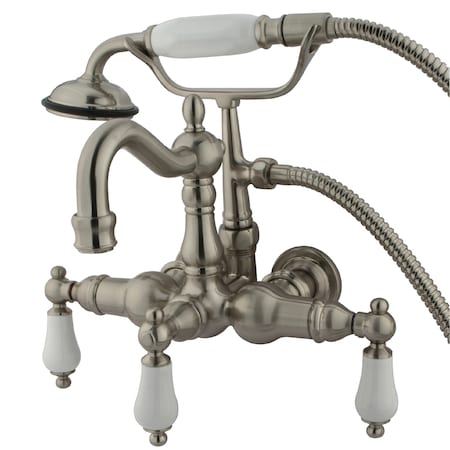 Wall-Mount Clawfoot Tub Faucet, Brushed Nickel, Tub Wall Mount MPN:CC1011T8