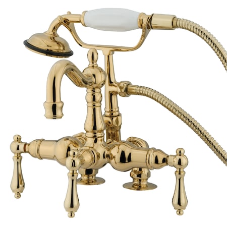 Deck-Mount Clawfoot Tub Faucet, Polished Brass, Deck Mount MPN:CC1013T2