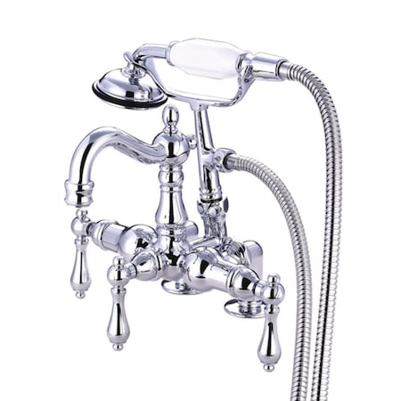 Deck-Mount Clawfoot Tub Faucet, Polished Chrome, Deck Mount MPN:CC1014T1