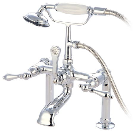 Deck-Mount Clawfoot Tub Faucet, Polished Chrome, Deck Mount MPN:CC104T1