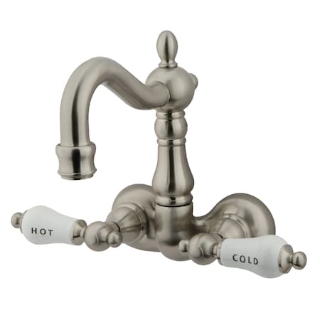 Wall-Mount Clawfoot Tub Faucet, Brushed Nickel, Tub Wall Mount MPN:CC1073T8
