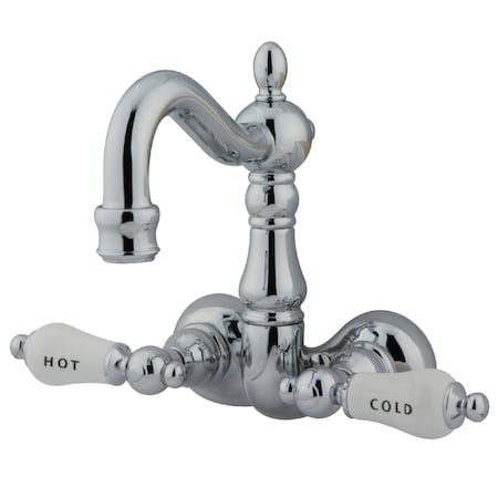 Wall-Mount Clawfoot Tub Faucet, Polished Chrome, Tub Wall Mount MPN:CC1074T1
