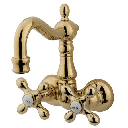 Wall-Mount Clawfoot Tub Faucet, Polished Brass, Tub Wall Mount MPN:CC1077T2