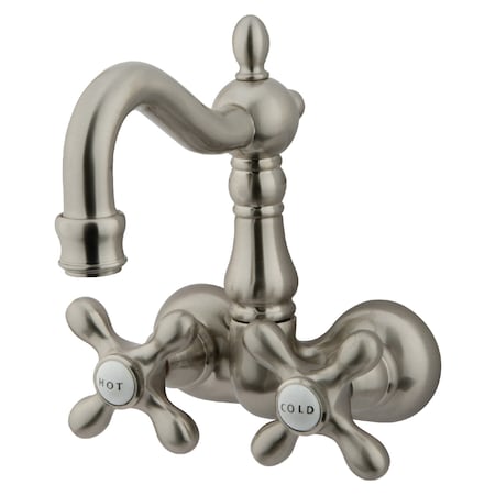Wall-Mount Clawfoot Tub Faucet, Brushed Nickel, Tub Wall Mount MPN:CC1077T8