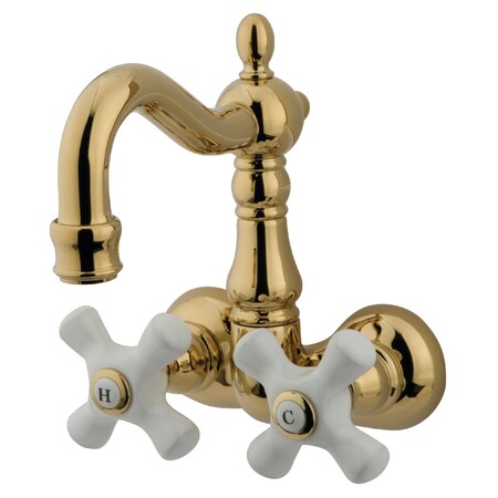 Wall-Mount Clawfoot Tub Faucet, Polished Brass, Tub Wall Mount MPN:CC1079T2