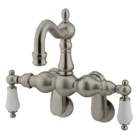 Wall-Mount Clawfoot Tub Faucet, Standard, 3-3/8