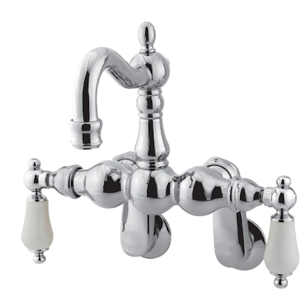 Wall-Mount Clawfoot Tub Faucet, Standard, 3-3/8