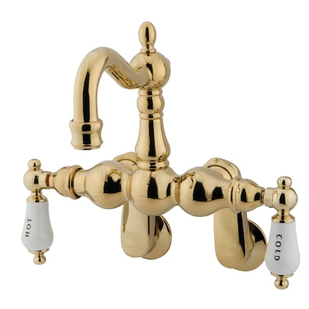 Wall-Mount Clawfoot Tub Faucet, Standard, 3-3/8