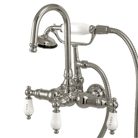 Wall-Mount Clawfoot Tub Faucet, Polished Chrome, Tub Wall Mount MPN:CC10T1