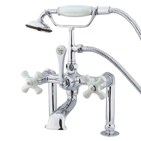 Deck-Mount Clawfoot Tub Faucet, Polished Chrome, Deck Mount MPN:CC112T1
