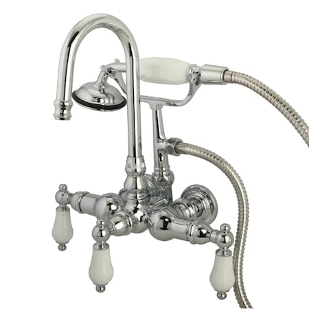 Wall-Mount Clawfoot Tub Faucet, Polished Chrome, Tub Wall Mount MPN:CC12T1