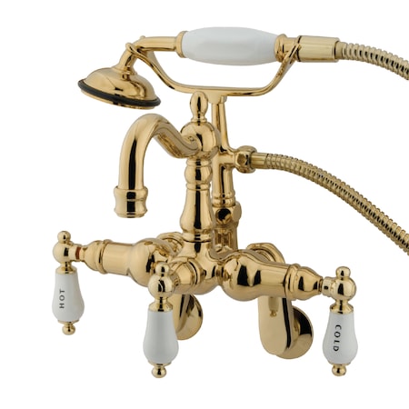 Wall-Mount Clawfoot Tub Faucet, Standard, 3-3/8