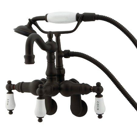 Wall-Mount Clawfoot Tub Faucet, Standard, 3-3/8