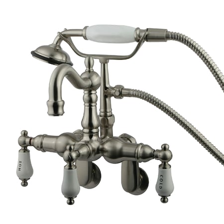 Wall-Mount Clawfoot Tub Faucet, Standard, 3-3/8