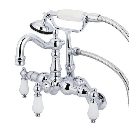 Wall-Mount Clawfoot Tub Faucet, Standard, 3-3/8