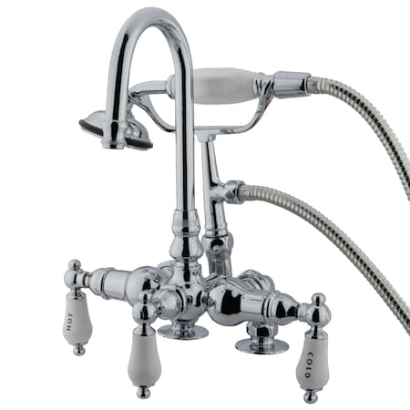 Deck-Mount Clawfoot Tub Faucet, Standard, 3-3/8