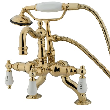 Deck-Mount Clawfoot Tub Faucet, Standard, 3-3/8