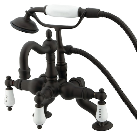 Deck-Mount Clawfoot Tub Faucet, 2, Deck Mount, Oil Rubbed Bronze MPN:CC2009T5