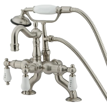 Deck-Mount Clawfoot Tub Faucet, Standard, 3-3/8