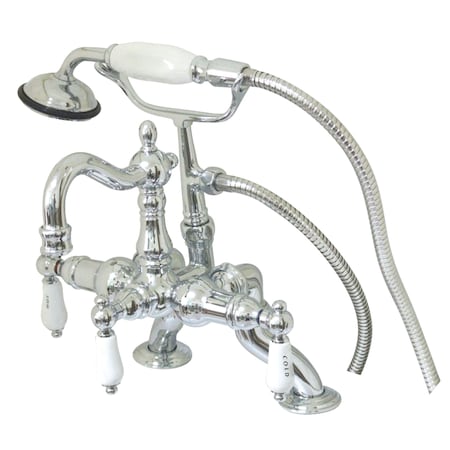 Deck-Mount Clawfoot Tub Faucet, Standard, 3-3/8
