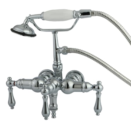 Wall-Mount Clawfoot Tub Faucet, Polished Chrome, Tub Wall Mount MPN:CC20T1