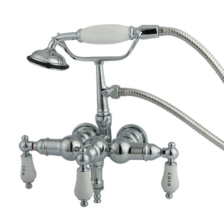 Wall-Mount Clawfoot Tub Faucet, Polished Chrome, Tub Wall Mount MPN:CC22T1