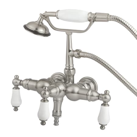 Wall-Mount Clawfoot Tub Faucet, Brushed Nickel, Tub Wall Mount MPN:CC23T8