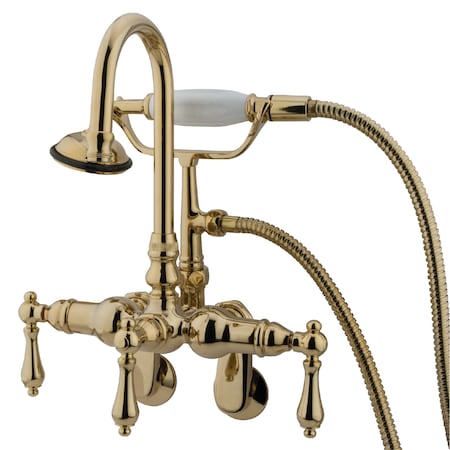 Wall-Mount Clawfoot Tub Faucet, Standard, 3-3/8