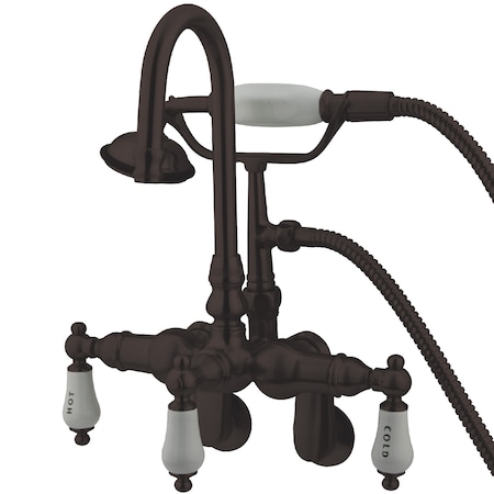 Wall-Mount Clawfoot Tub Faucet, Standard, 3-3/8