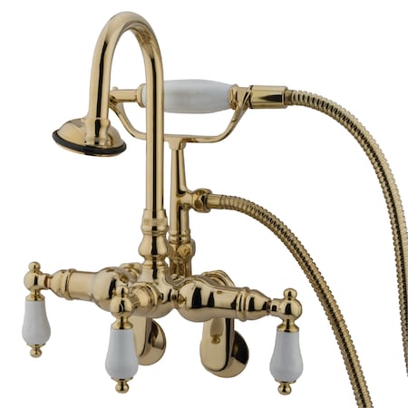 Wall-Mount Clawfoot Tub Faucet, Standard, 3-3/8